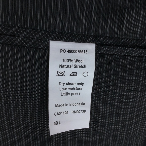 Calvin Klein Wool Black Suit Jacket - Picture 4 of 5